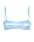 SILK-SATIN TOP BRA ICE BLUE