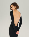 AIMEE BACKLESS KNITTED DRESS