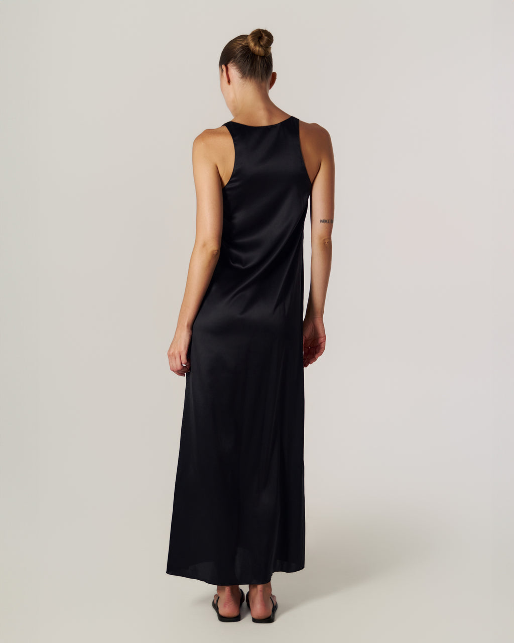 EOS SILK-SATIN MAXI DRESS