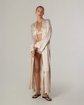 SILK-SATIN KIMONO IVORY