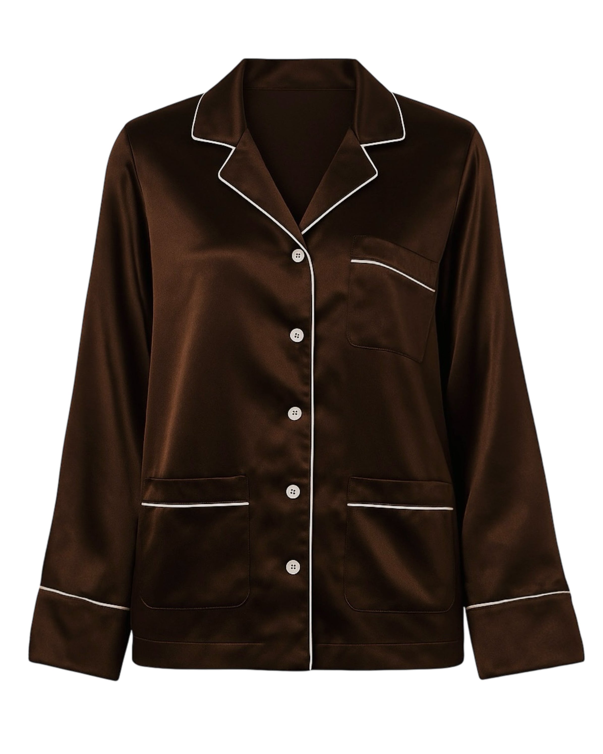 PYJAMA STYLE SILK SHIRT