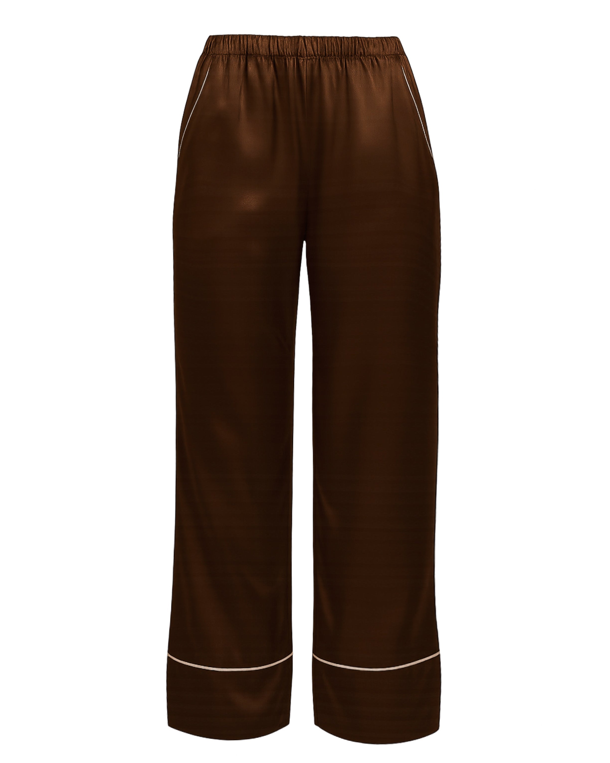 PYJAMA STYLE SILK PANTS