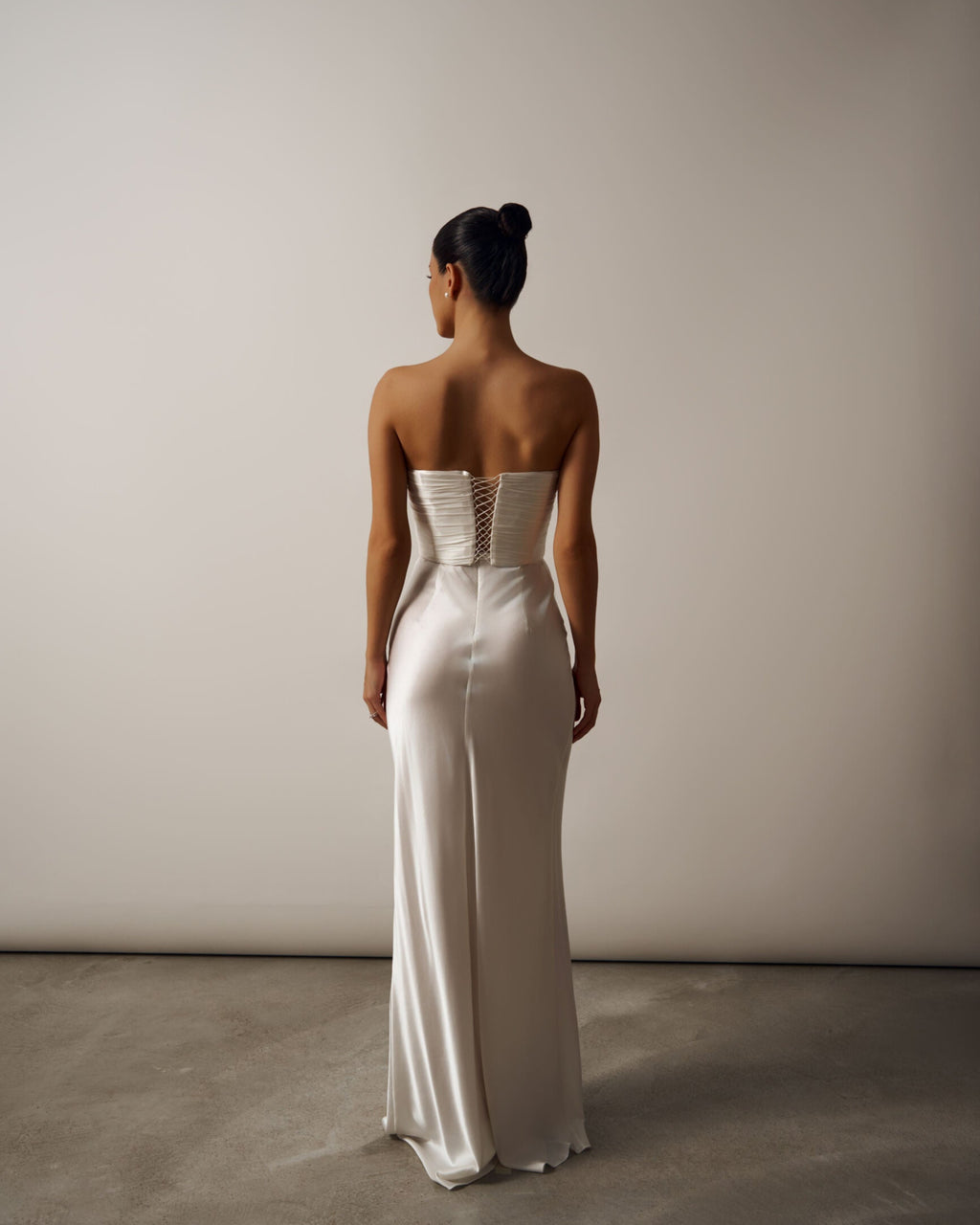 BRIDAL CLEO SILK CORSETTE, SILK MAXI SKIRT SET