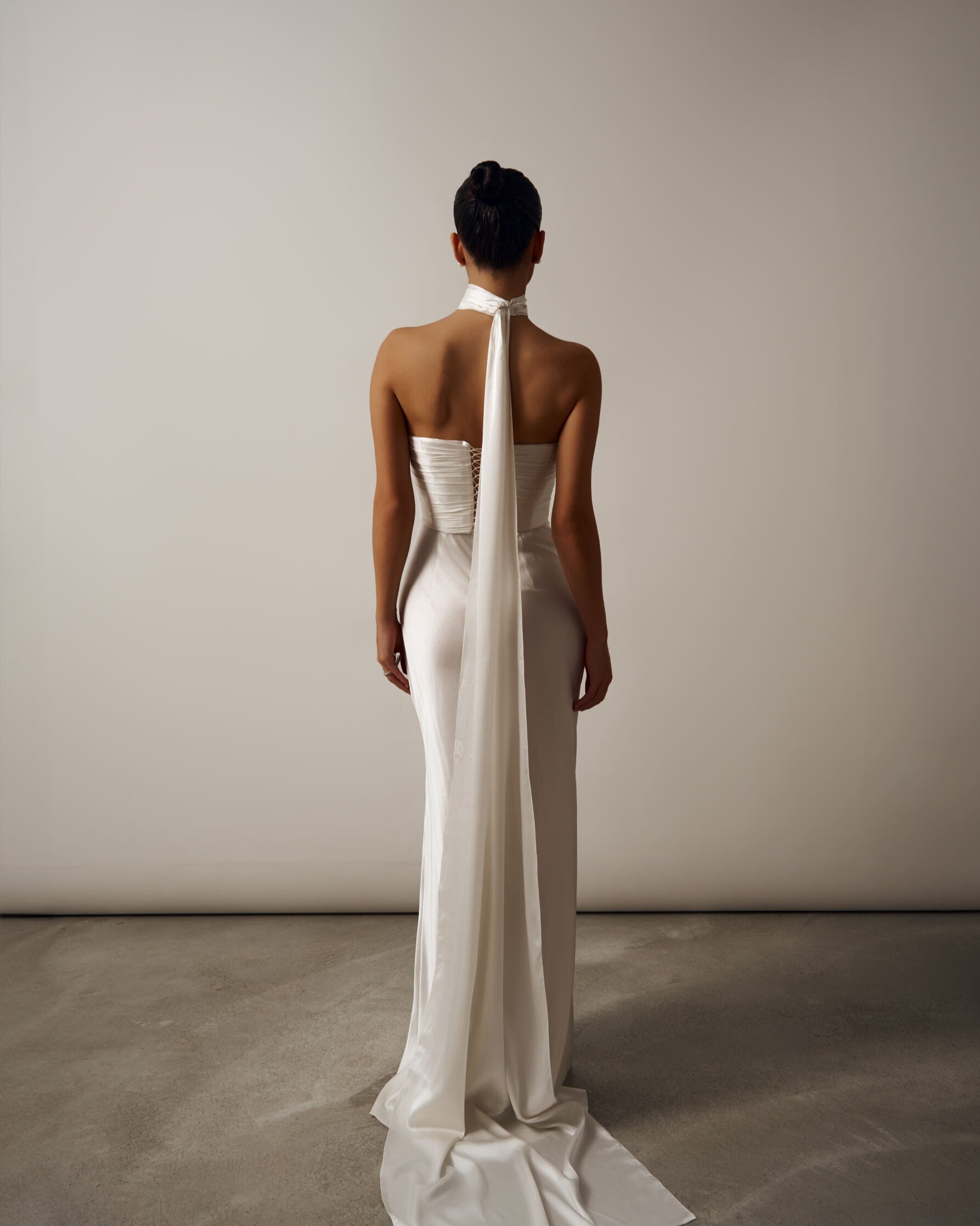 BRIDAL CLEO SILK CORSETTE, SILK MAXI SKIRT SET