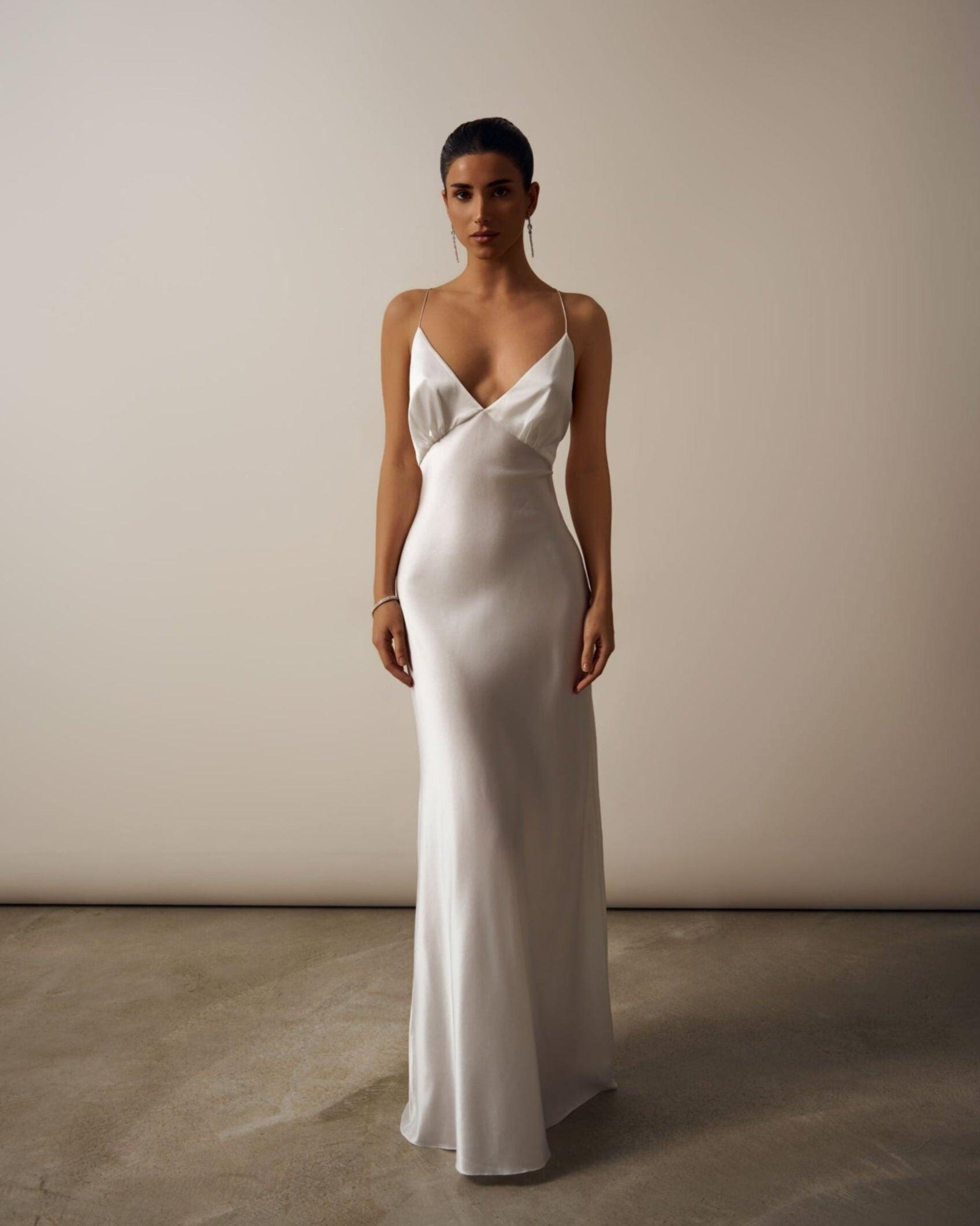 GRACE SILK-SATIN MAXI DRESS – OCEAN X SILK