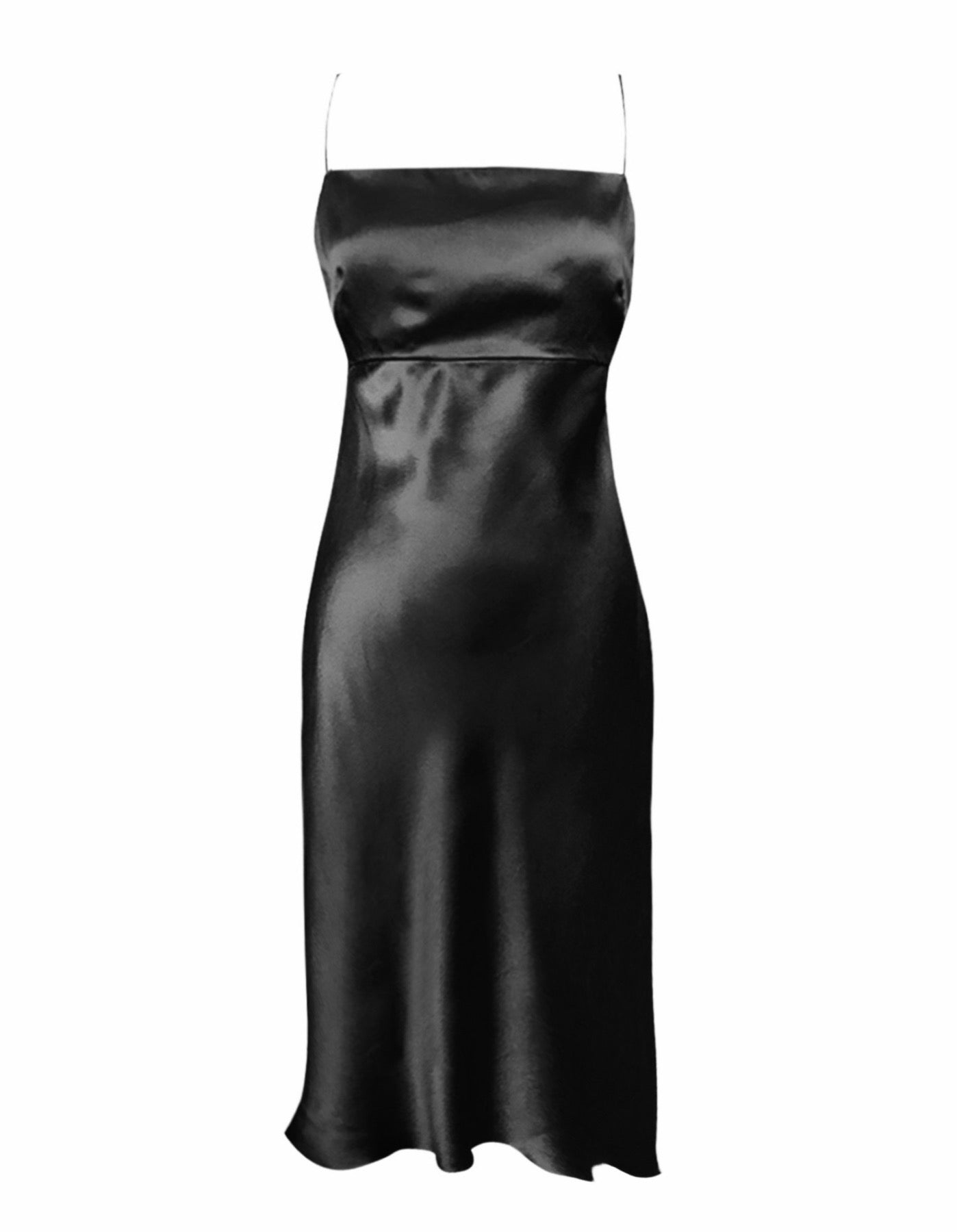 NAOMI SILK-SATIN MIDI DRESS