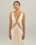 TEANA GOWN DRESS WITH CHANTILLY LACE