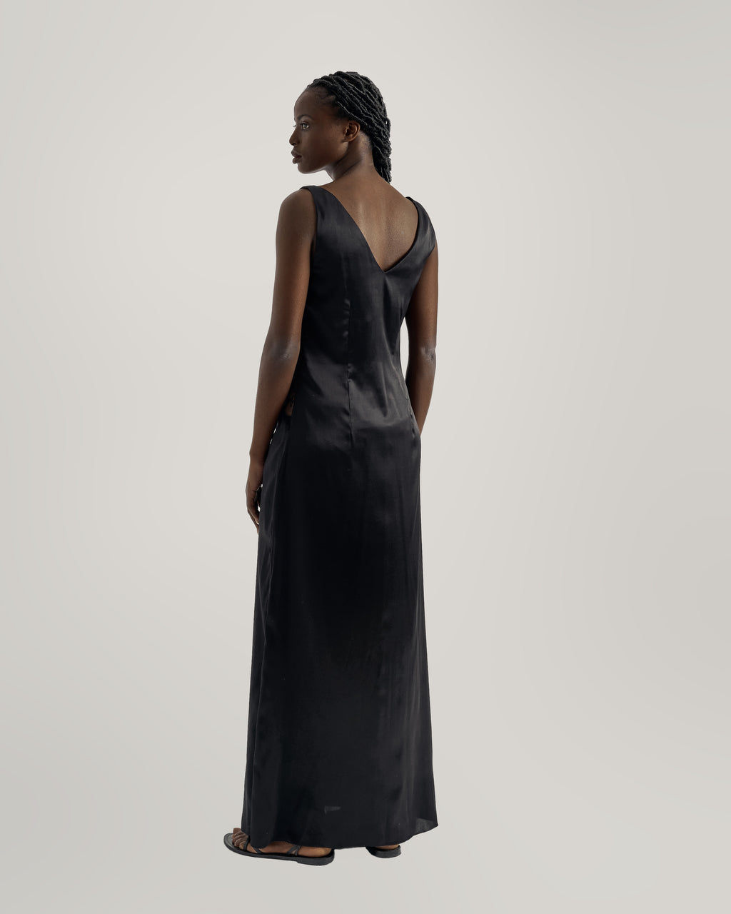 TEANA GOWN DRESS WITH CHANTILLY LACE