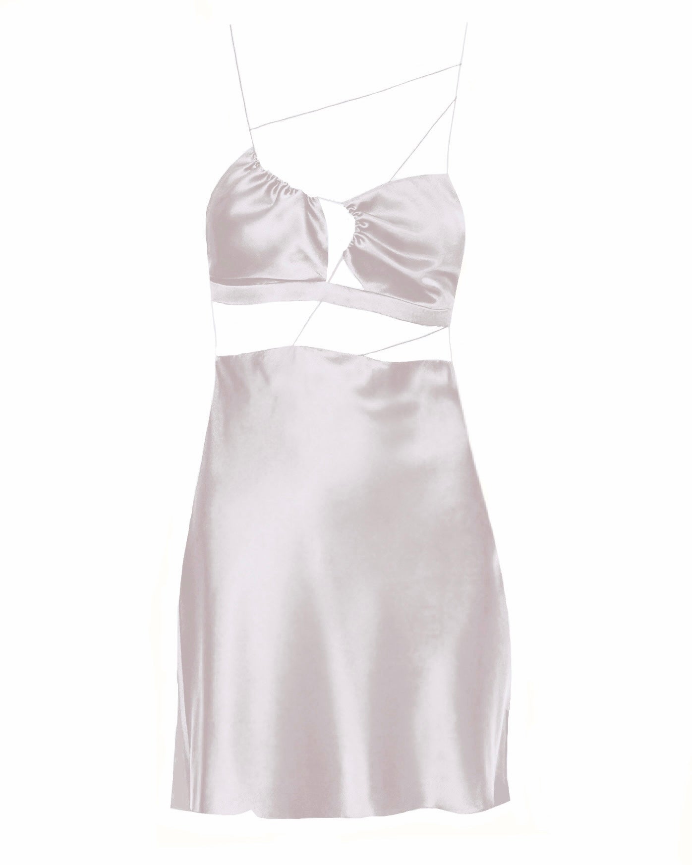 MAEVE SILK-SATIN MINI DRESS