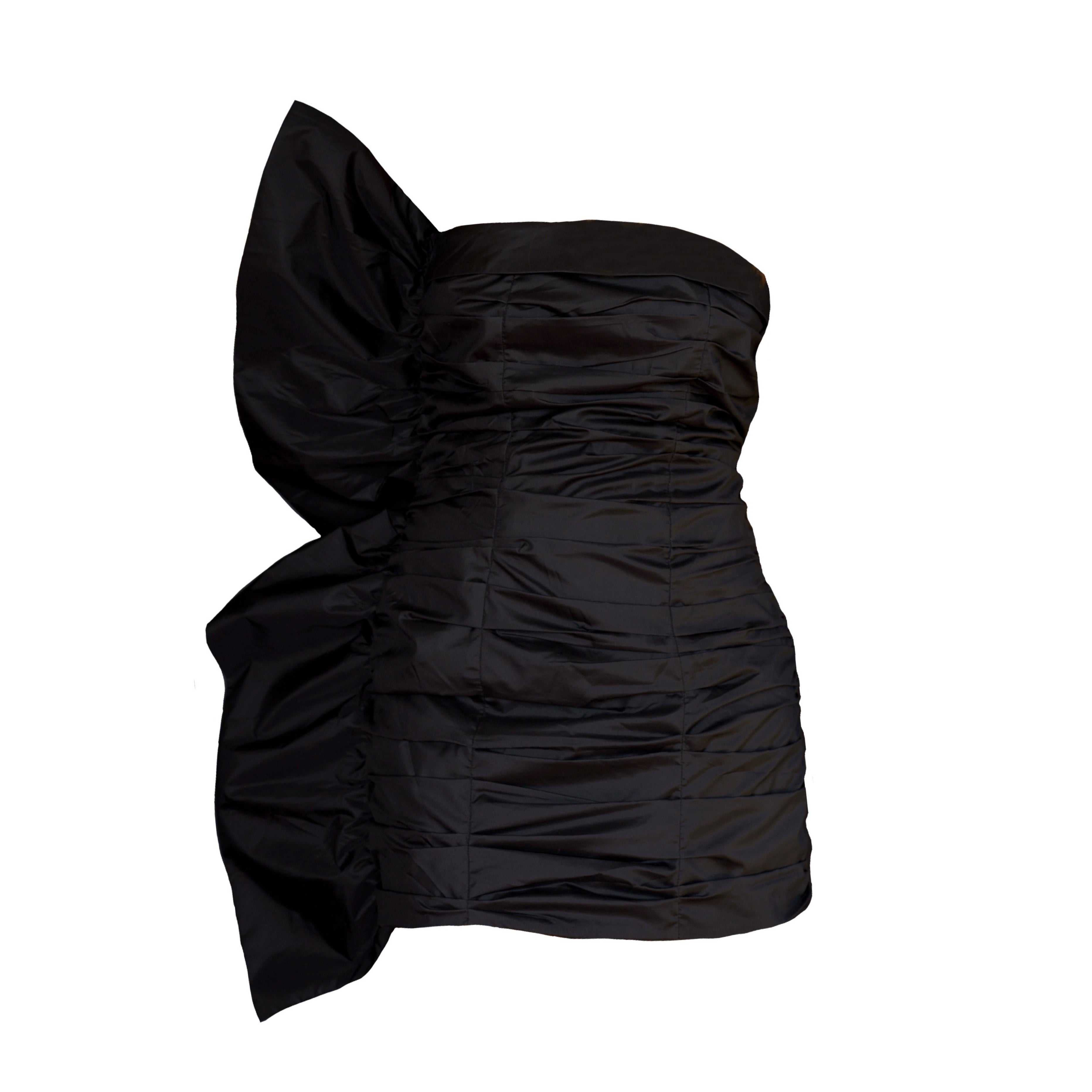 BOWY NYLON MINI DRESS