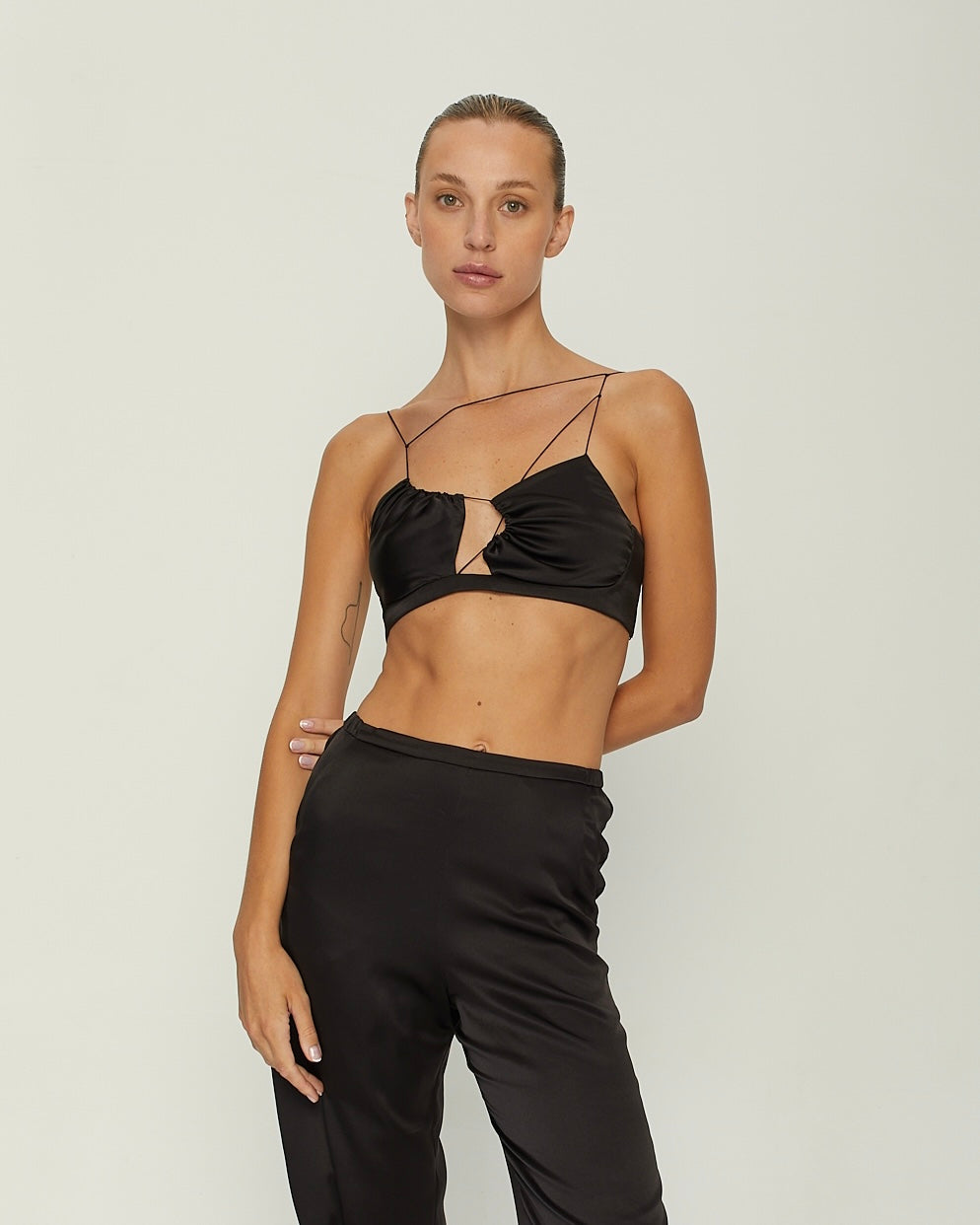 MAEVE SILK-SATIN TOP