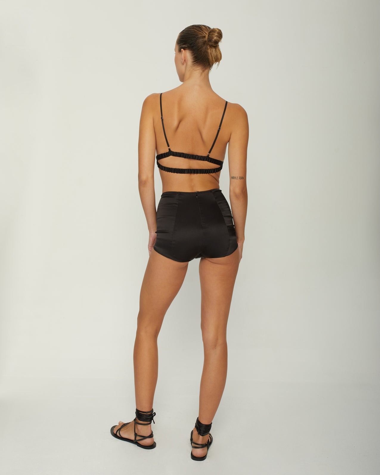 EVA SILK-SATIN HIGH-WAISTED PANTIES